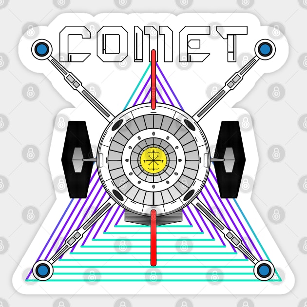 Spaceship Comet Sticker by Breakpoint